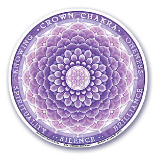 Raamsticker zevende chakra