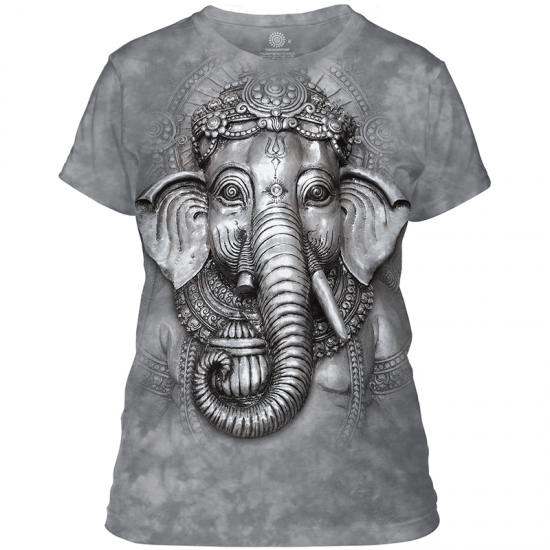 T-shirt met hoogwaardige print Ganesha Dames