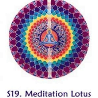 Raamsticker meditatie lotus