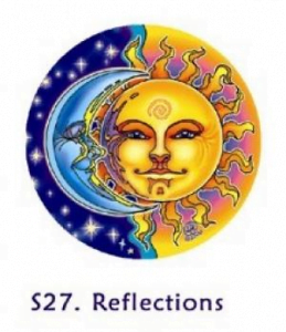 Raamsticker zon en maan