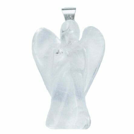 Edelsteen hanger engel Bergkristal
