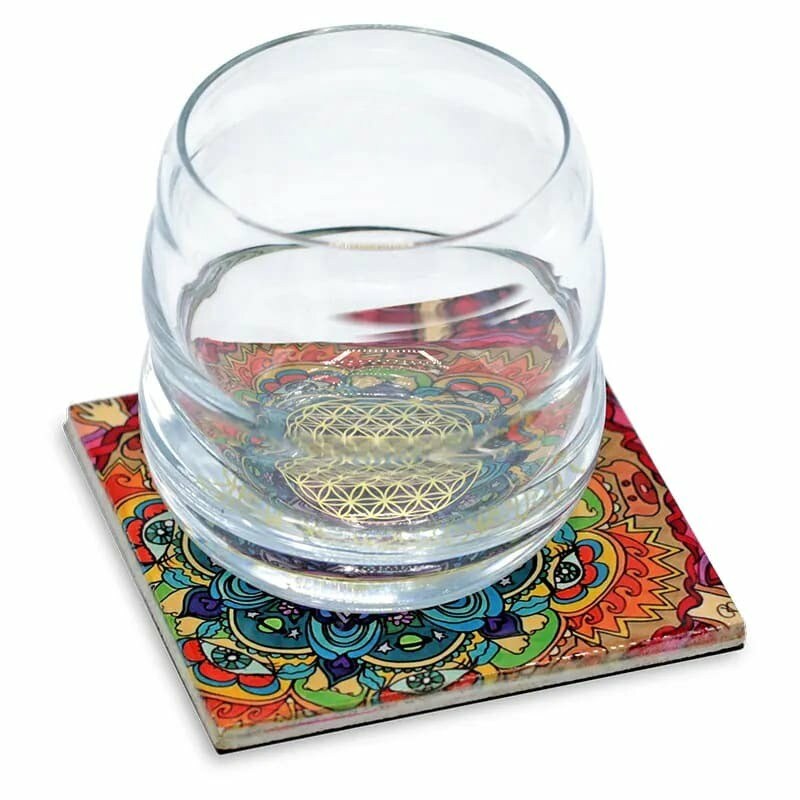 Set onderzetters Mandala keramiek - Afbeelding 4