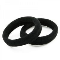 Extra stevige, grote haarelastiek in de kleur zwart