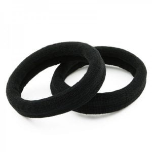 Extra stevige, grote haarelastiek in de kleur zwart