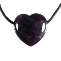Hanger Amethist hart