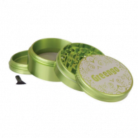 Metalen grinder 4 parts groen 63mm Greengo