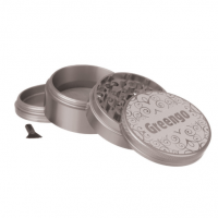 Metalen grinder 4 parts grijs 63mmGreengo