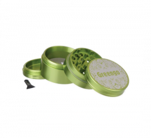 Metalen grinder 4 parts groen 50mm Greengo