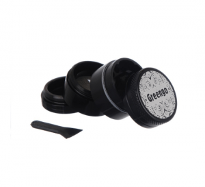 Metalen grinder 4 parts zwart 30mm Greengo