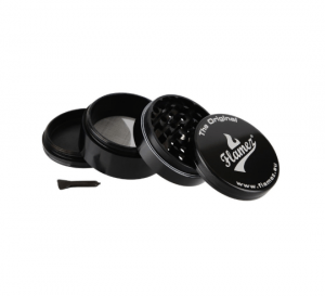Metalen grinder 4 parts zwart Flamez
