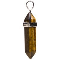 Hanger Tijgeroog goud punt