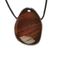 Hanger Tijgeroog rood trommelsteen