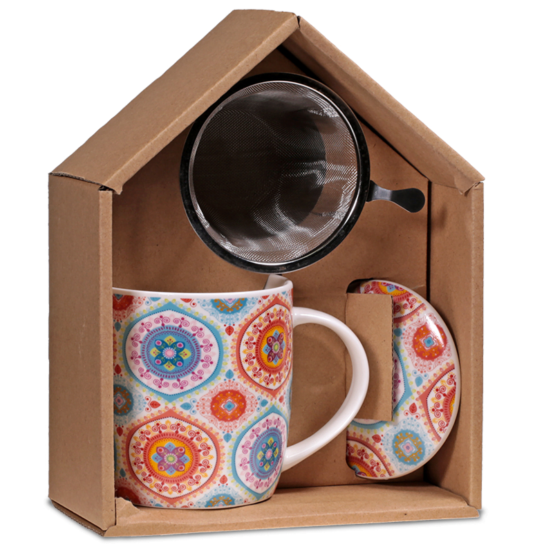 Theemok Mandala blauw - Afbeelding 3