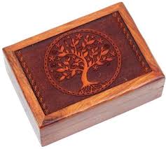 Houten kistje Levensboom