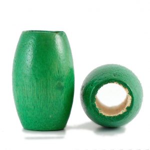 Grote houten kraal groen