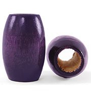 Grote houten kraal paars