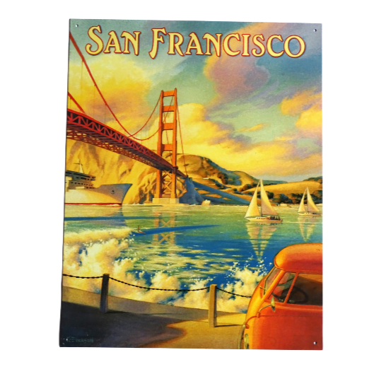 Wandbord metaal San Francisco