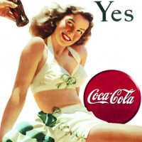 wandbord metaal yes coca-cola