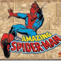 wandbord metaal spiderman