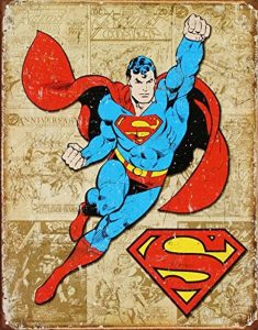 wandbord metaal superman