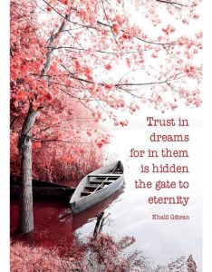 ansichtkaart trust in dreams