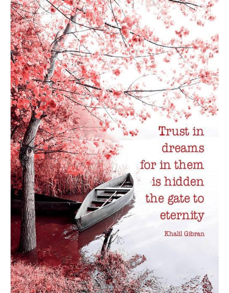 ansichtkaart trust in dreams