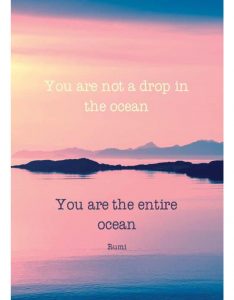 ansichtkaart you're not a drop