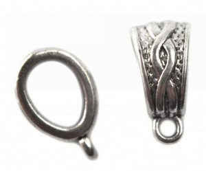 metalen ring voor bedeltje golvende lijn