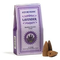 Ayurvedic backflow wierookkegels lavendel