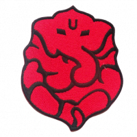 Strijkembleem Ganesha