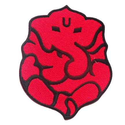 Strijkembleem Ganesha