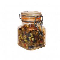 Wierookhars mix in glazen potje