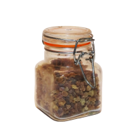 Wierookhars mirre in glazen potje