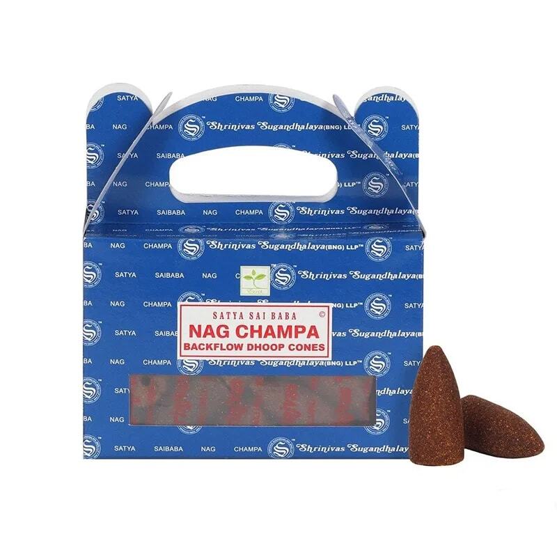 Satya backflow wierookkegels Nag Champa