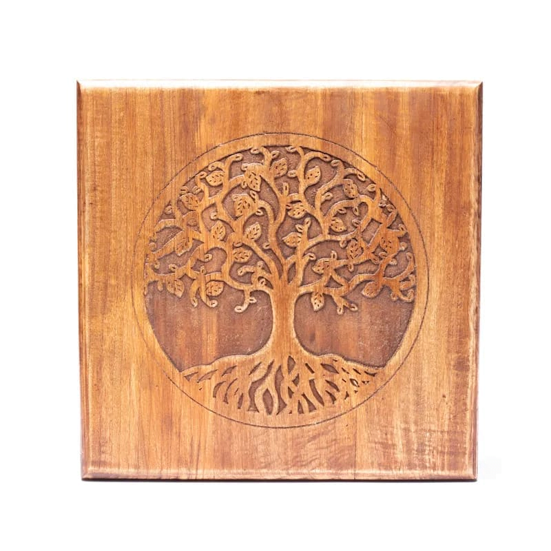 Houten bijzettafeltje Tree of Life - Afbeelding 3