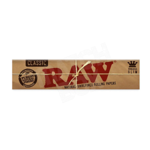Ongebleekte vloeitjes van het merk RAW in het formaat King Size Slim
