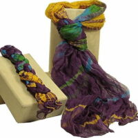 Chiffon sjaaltje aubergine