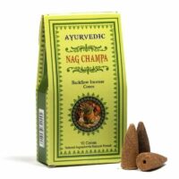 Ayurvedic backflow wierookkegels Nag Champa