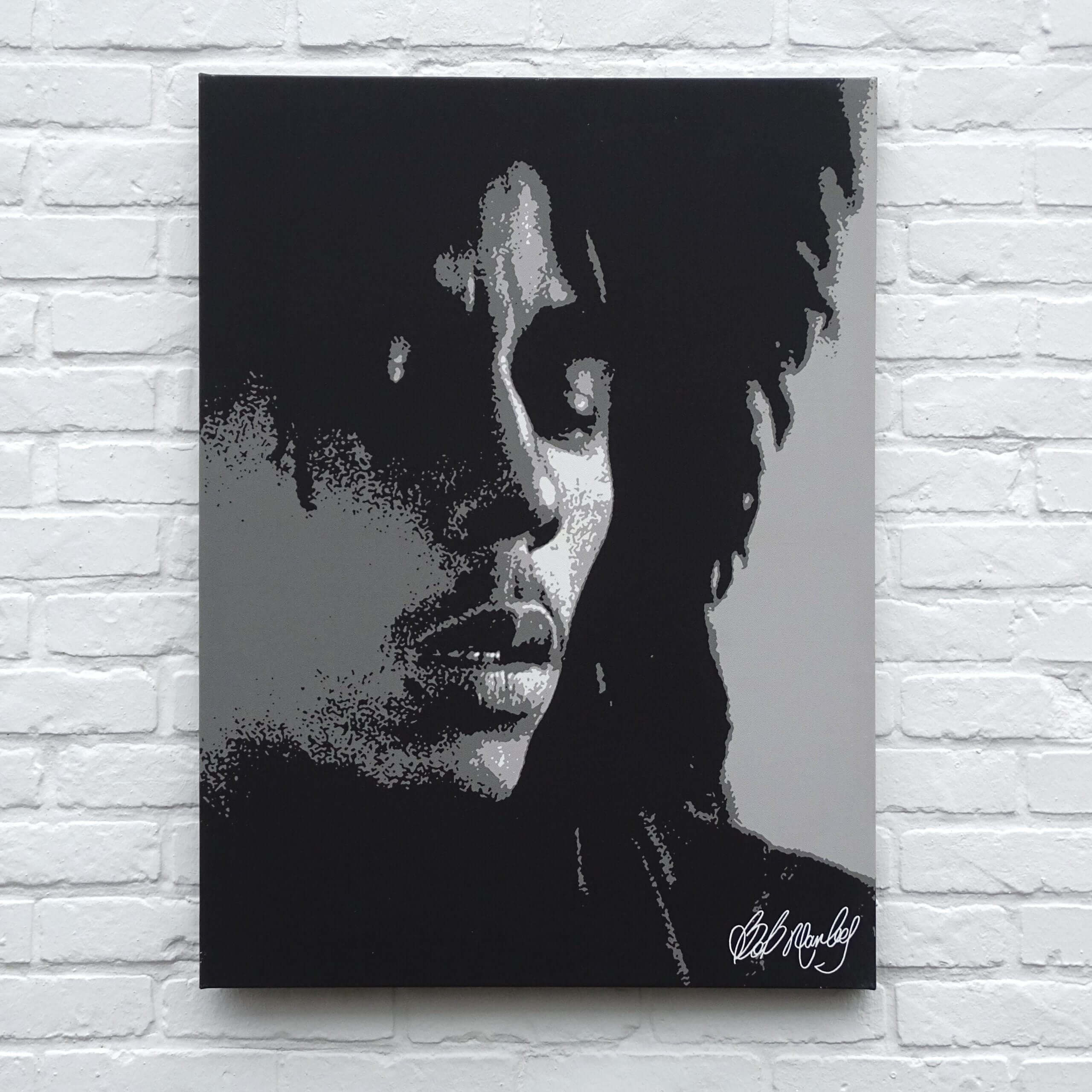 Canvas Bob Marley Black & White
