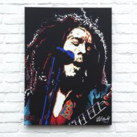 Canvas Bob Marley & Guitar