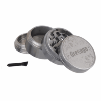 Metalen grinder 4 parts grijs 50mm Greengo