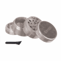 Metalen grinder 4 parts zilver 40mm Greengo