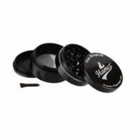Metalen grinder 4 parts zwart Flamez
