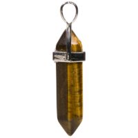 Hanger Tijgeroog goud punt