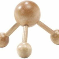 Houten massage driepoot