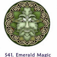 Raamsticker Magie van Smaragd