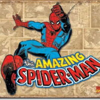 Wandbord metaal Spiderman
