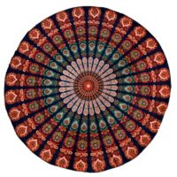 Picknickkleed Mandala blauw & oranje