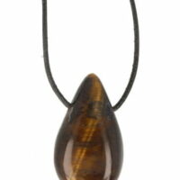 Hanger Tijgeroog goud trommelsteen