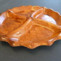 Schaal gemaakt van bamboe